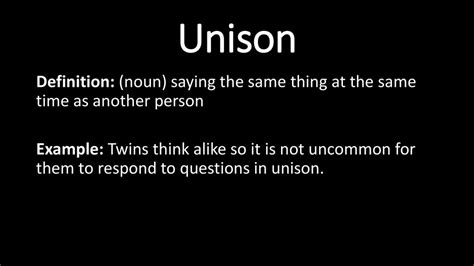 unison meaninh|unison synonym.